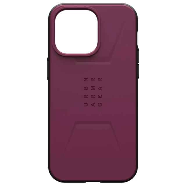 Чехол UAG Civilian для iPhone 15 Pro Max Bordeaux with MagSafe (114295119049)
