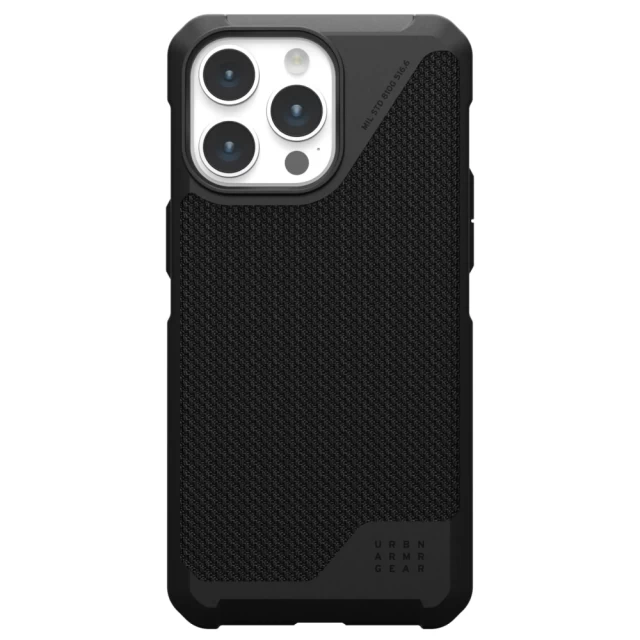 Чохол UAG Metropolis LT для iPhone 15 Pro Max Kevlar Black with MagSafe (114297113940)