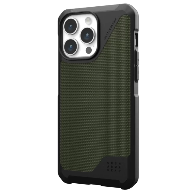 Чехол UAG Metropolis LT для iPhone 15 Pro Max Kevlar Olive with MagSafe (114297113972)