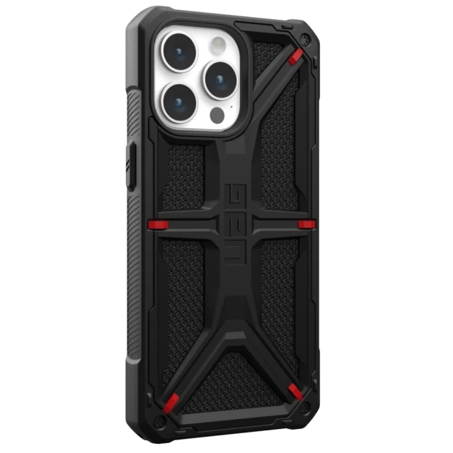 Чохол UAG Monarch для iPhone 15 Pro Max Kevlar Black (114298113940)