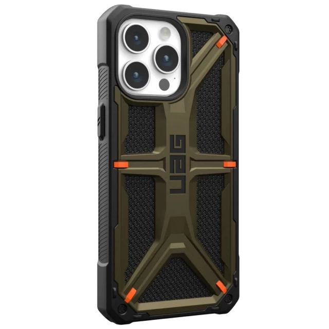 Чохол UAG Monarch для iPhone 15 Pro Max Kevlar Elemental Green (11429811397B)