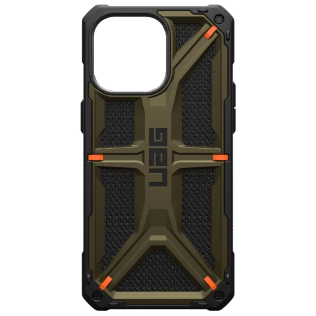 Чохол UAG Monarch для iPhone 15 Pro Max Kevlar Elemental Green (11429811397B)