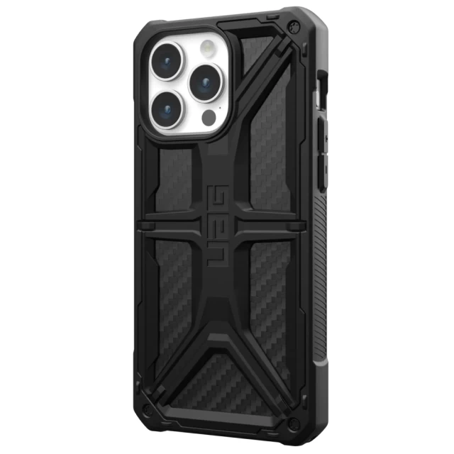 Чехол UAG Monarch для iPhone 15 Pro Max Carbon Fiber (114298114242)