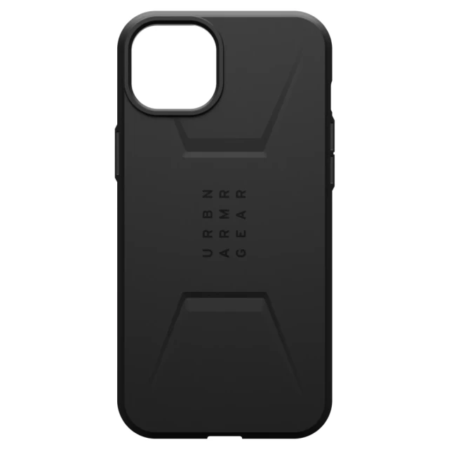 Чехол UAG Civilian для iPhone 15 Plus Black with MagSafe (114306114040)