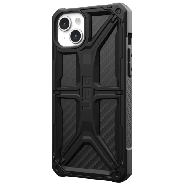 Чохол UAG Monarch для iPhone 15 Plus Carbon Fiber (114309114242)