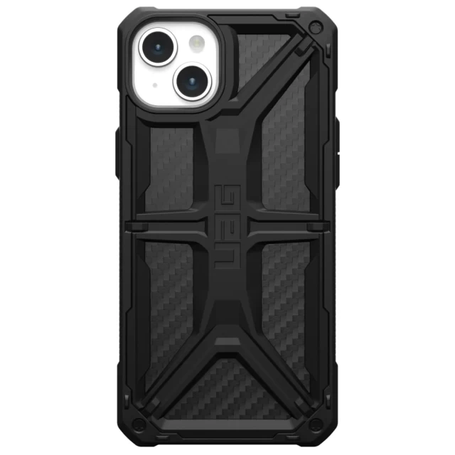 Чохол UAG Monarch для iPhone 15 Plus Carbon Fiber (114309114242)