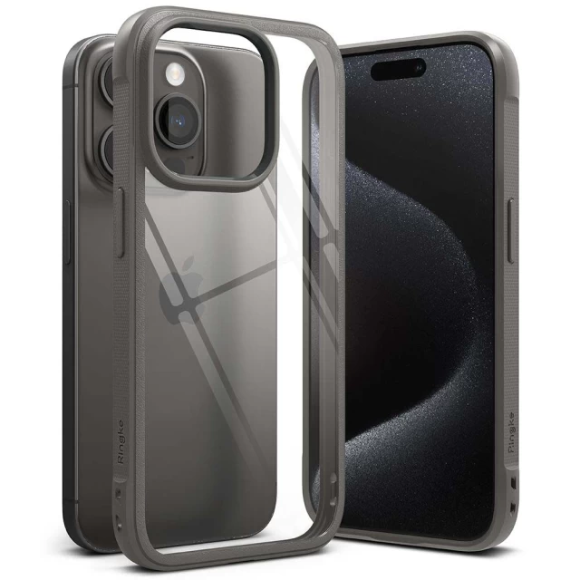 Чохол Ringke Fusion Bold для iPhone 15 Pro Grey (8809919307475)