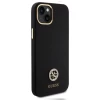 Чехол Guess Silicone Logo Strass 4G для iPhone 15 Plus Black (GUHCP15M4DGPK)