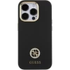 Чохол Guess Silicone Logo Strass 4G для iPhone 15 Pro Black (GUHCP15LM4DGPK)