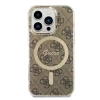 Чехол Guess IML 4G для iPhone 15 Pro Max Brown with MagSafe (GUHMP15XH4STW)