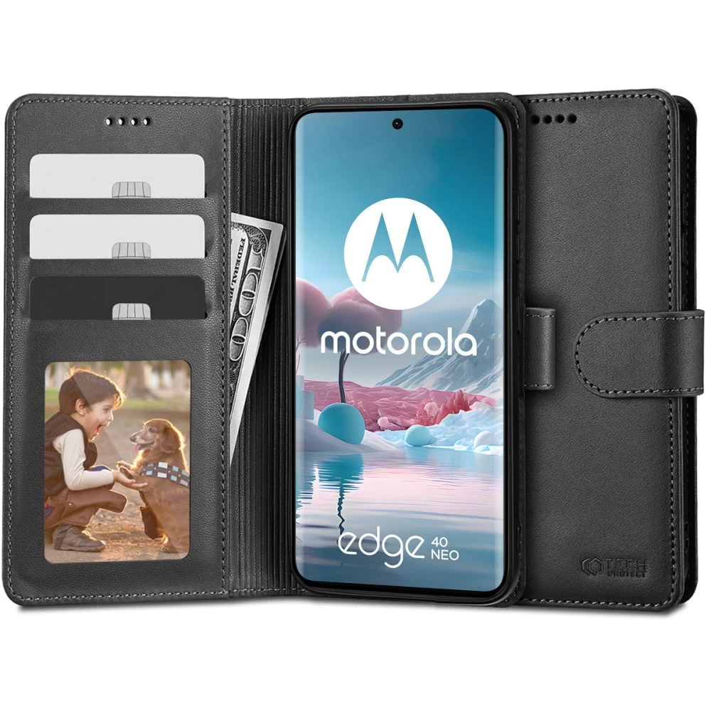 Чехол-книжка Tech-Protect Wallet для Motorola Edge 40 Neo Black  (9319456606683) - купить по цене 699 ₴ в Киеве / Украине. Оригинальный  товар с гарантией качества.