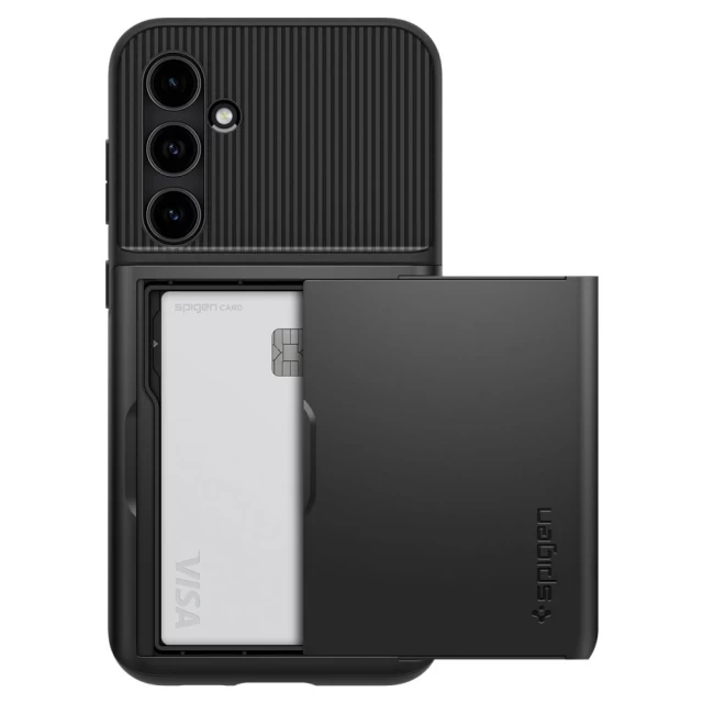 Чехол-бумажник Spigen Slim Armor CS для Samsung Galaxy S23 FE Black (ACS06377)