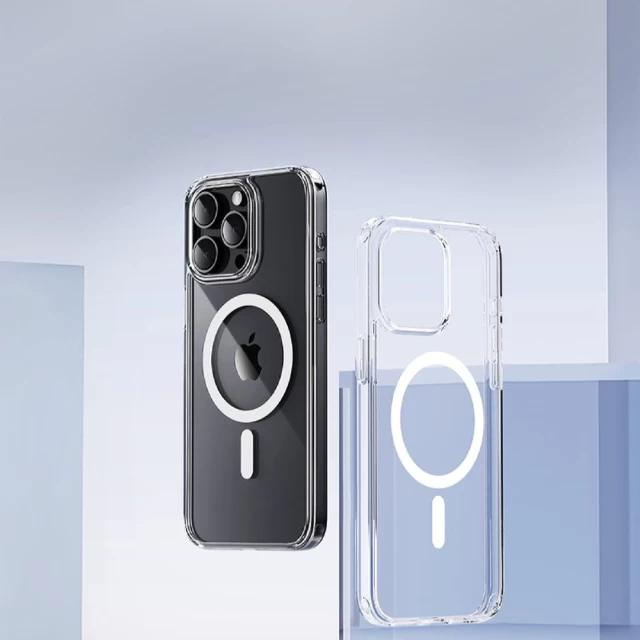 Чехол ROCK Crystal series with MagSafe для iPhone 15 Transparent (6975653085442)