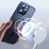 Чехол Metal-Lens Shield Series Protection Case Magnetic для iPhone 15 Pro Max Blue (6975653085145)