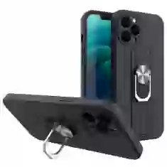 Чохол HRT Ring Case для Xiaomi Redmi Note 9 Pro | 9S Black (9145576215883)