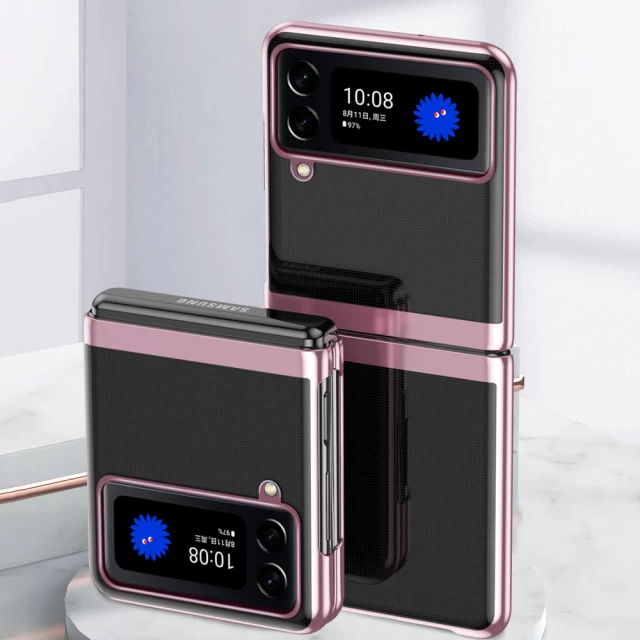 Чехол HRT Plating Case для Samsung Galaxy Flip3 (F711) Pink (9145576231401)