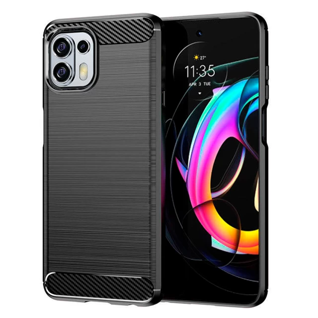 Чохол HRT Carbon Case для Motorola Moto Edge 20 Lite Black (9145576231999)