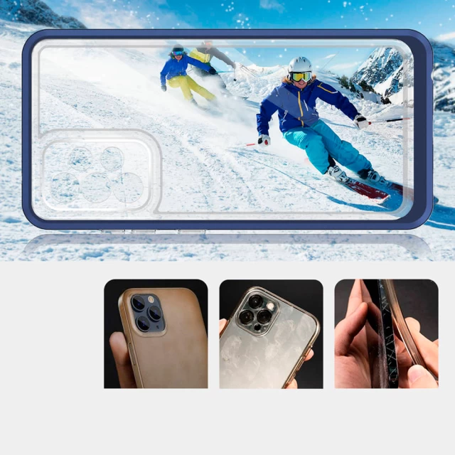 Чохол HRT Clear 3in1 Case для Samsung Galaxy A52s 5G | A52 5G/4G Transparent Blue (9145576242766)