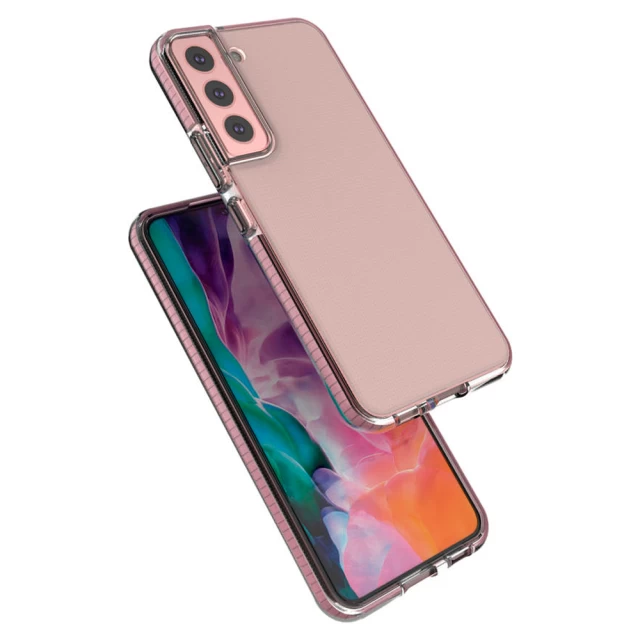 Чехол HRT Spring Case для Samsung Galaxy S22 Transparent Light Pink (9145576244210)