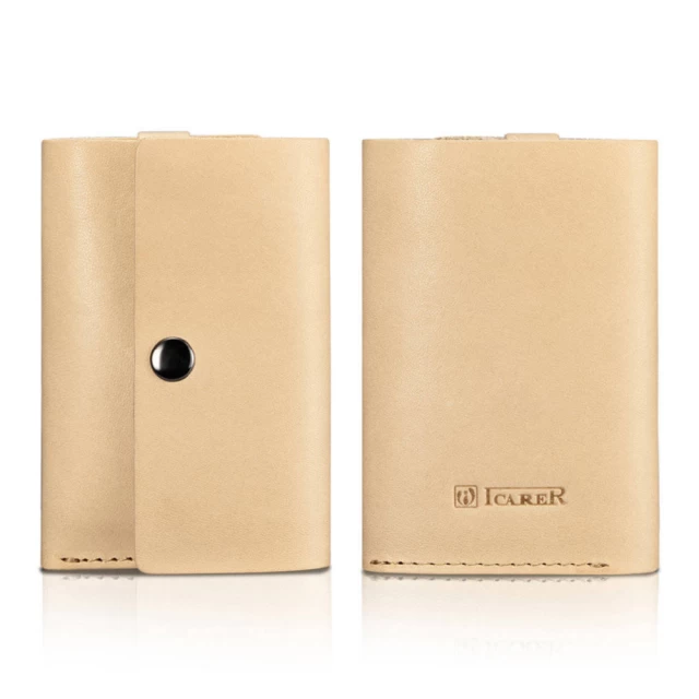 Кожаный кошелек iCarer Mini Beige (IB009-91096-2-AT)