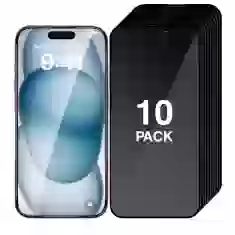 Комплект захисного скла PRIVACY Upex Anti-Peeping Full-Screen для iPhone 16 Black (10 pack)