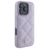 Чехол Guess Quilted Metal Logo для iPhone 16 Pro Light Purple (GUHCP16LPSQSQSU)