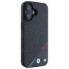 Чехол BMW Carbon Tricolor Line для iPhone 16 Plus Black with MagSafe (BMHMP16M23PUDTK)