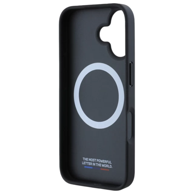 Чехол BMW Carbon Tricolor Line для iPhone 16 Plus Black with MagSafe (BMHMP16M23PUDTK)