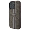 Чехол Guess 4G Printed Stripes для iPhone 16 Pro Brown with MagSafe (GUHMP16LP4RPSW)