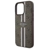 Чехол Guess 4G Printed Stripes для iPhone 16 Pro Brown with MagSafe (GUHMP16LP4RPSW)