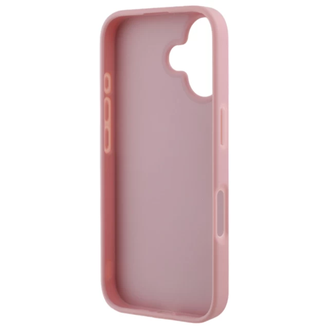 Чехол Guess Glitter Script Big 4G для iPhone 16 Pink (GUHCP16SHG4SGP)