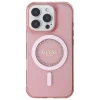 Чехол Guess IML Rhinestones для iPhone 16 Pro Max Pink with MagSafe (GUHMP16XPFTDTEP)