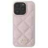 Чохол Guess Quilted Metal Logo для iPhone 16 Pro Pink (GUHCP16LPSQSQSP)