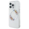 Чехол Guess IML Flowers Wreath для iPhone 16 Pro Transparent with MagSafe (GUHMP16LHFWFCT)