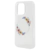 Чехол Guess IML Flowers Wreath для iPhone 16 Pro Transparent with MagSafe (GUHMP16LHFWFCT)