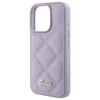 Чехол Guess Quilted Metal Logo для iPhone 16 Pro Max Light Purple (GUHCP16XPSQSQSU)