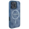 Чехол Guess 4G Collection Leather Metal Logo для iPhone 16 Pro Max Blue with MagSafe (GUHMP16XG4GFRB)