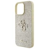 Чехол Guess Glitter Script Big 4G для iPhone 16 Pro Gold (GUHCP16LHG4SGD)