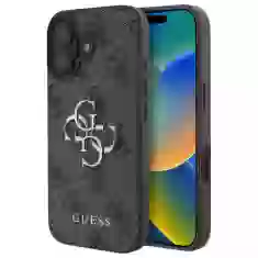 Чехол Guess 4G Big Metal Logo для iPhone 16 Brown (GUHCP16S4GMGBR)