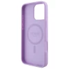 Чехол Guess Saffiano Peony Classic Logo для iPhone 16 Pro Max Purple with MagSafe (GUHMP16XPSAPSMEU)