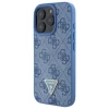 Чехол Guess Leather 4G Triangle Strass для iPhone 16 Pro Blue (GUHCP16LP4TDPB)