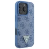 Чехол Guess Leather 4G Triangle Strass для iPhone 16 Pro Blue (GUHCP16LP4TDPB)