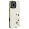 Чехол Karl Lagerfeld Metal Signature для iPhone 16 Pro Gold (KLHCP16LPFMFBKMD)