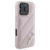 Чехол Karl Lagerfeld Quilted Signature для iPhone 16 Pro Max Pink (KLHCP16XPQDSMGP)