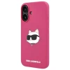 Чехол Karl Lagerfeld Silicone Choupette Head для iPhone 16 Fuchsia with MagSafe (KLHMP16SSCHPPLF)