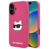 Чехол Karl Lagerfeld Silicone Choupette Head для iPhone 16 Fuchsia with MagSafe (KLHMP16SSCHPPLF)