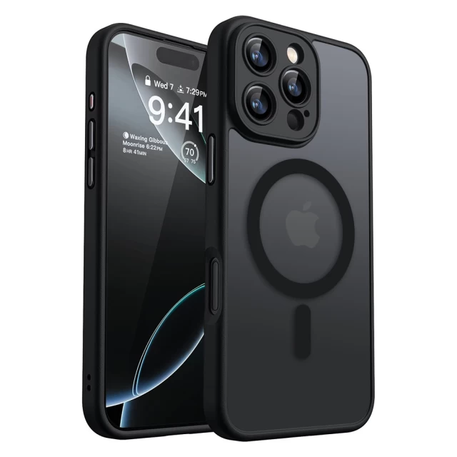 Чохол ROCK Guard Touch Magnetic Protection Case Anti-drop Lens Protection для iPhone 16 Pro Black with Magnetic