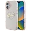 Чехол Guess IML Heart для iPhone 16 Pink (GUHCP16SHCHGSPP)