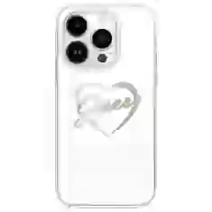 Чохол Guess IML Heart для iPhone 16 Pro Max Transparent (GUHCP16XHCHGSPT)