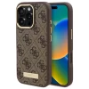 Чехол Guess 4G Logo Plate для iPhone 16 Pro Max Brown with MagSafe (GUHMP16XU4GPRW)